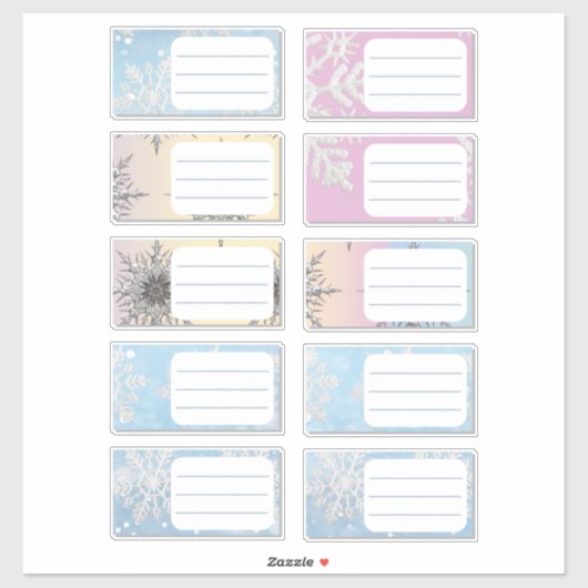 Winter Stickers Kerst Decals Cadeau Labels Planner (Vel)