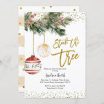 Winter Stock de Boom Bridal Shower Kaart<br><div class="desc">Eerste kerstwinter - de triomfakoestische show</div>