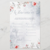 Winter stoffig blauw Waar waren we vrijgezellenfee (Voorkant)