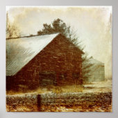 Winter Storm Barn Poster (Voorkant)