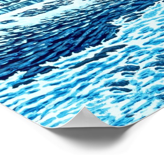 Winter Storm Bekijk Art Print (Hoek)