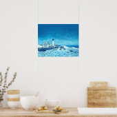 Winter Storm Bekijk Art Print (Keuken)