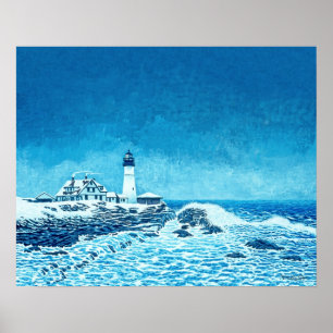 Winter Storm Bekijk Art Print