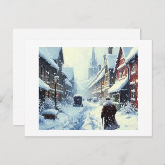 Winter Storm, Briefkaart (Voorkant / Achterkant)