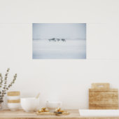 Winter storm landscape poster (Keuken)