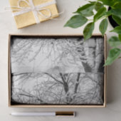 Winter Storm sneeuwboom Natuur foto Tissuepapier (Geschenk)