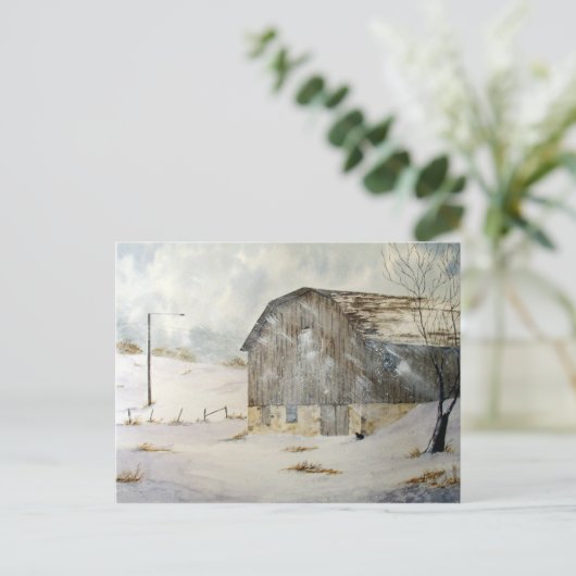 Winter Storm Warning Briefkaart (Staand voorkant)