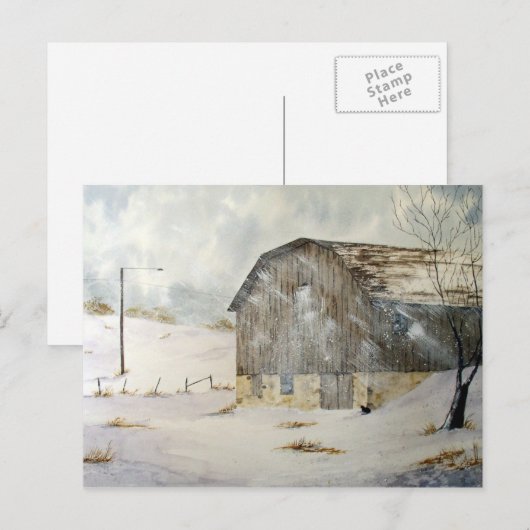 Winter Storm Warning Briefkaart (Voorkant / Achterkant)