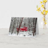 Winter storm (Wenskaart) Kaart (Gele Bloem)