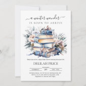 Winter Storybook Thema Baby shower Kaart (Voorkant)