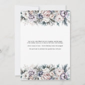 Winter Storybook Thema Baby shower Kaart (Achterkant)