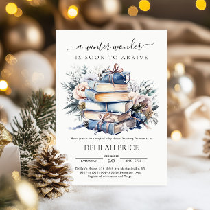 Winter Storybook Thema Baby shower Kaart