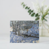 Winter Stream Derbyshire Briefkaart (Staand voorkant)