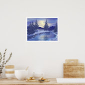 Winter Stream III Poster (Keuken)