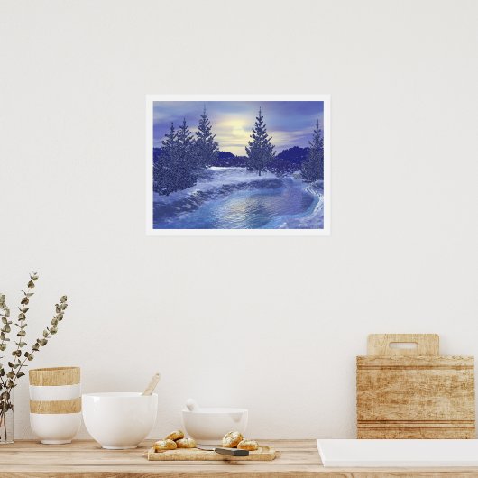 Winter Stream III Poster (Keuken)