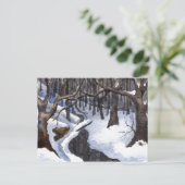 "Winter Streams #1" Briefkaart Landwegen (Staand voorkant)