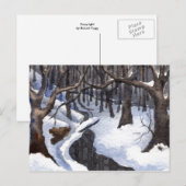 "Winter Streams #1" Briefkaart Landwegen (Voorkant / Achterkant)