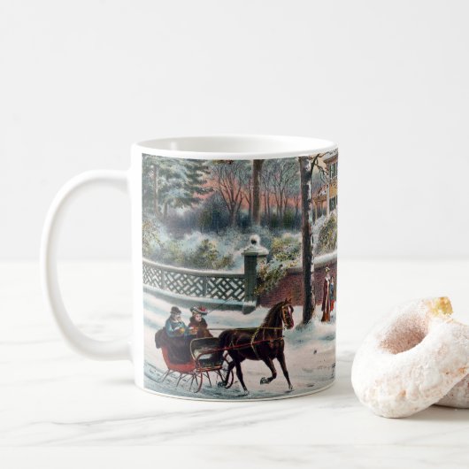 Winter Street Kerstavond Koffiemok (Met donut)