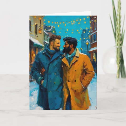 Winter Street Knuffel Kaart (Voorkant)