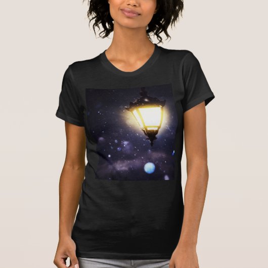 Winter Street Lamp T-shirt (Voorkant)
