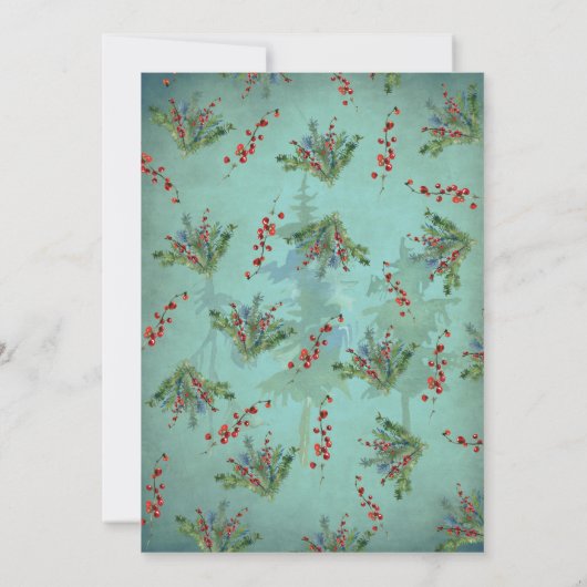 Winter String van lichten voor takken bruiloft Kaa Kaart (Achterkant)