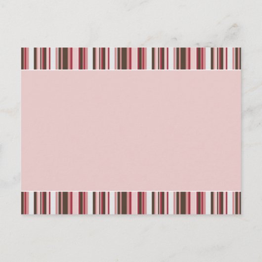 Winter Stripes Brown · Aankondiging van de Baby (Achterkant)