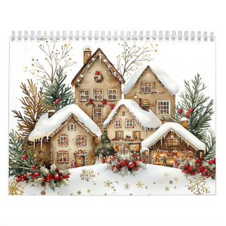 Winter Suikerhuisjes Kalender