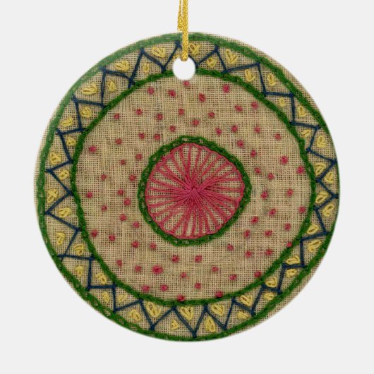 Winter/Summer Mandala Ornament (Achterkant)