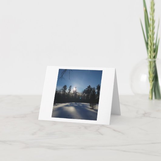 Winter Sun Bedankkaart (Voorkant)