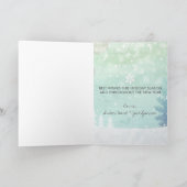 WINTER SUN EN TREE | Aangepast Wenskaart Feestdagen Kaart (Binnen)