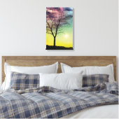 WINTER SUN EN TREE CANVAS AFDRUK (Insitu (Slaapkamer))
