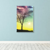 WINTER SUN EN TREE CANVAS AFDRUK (Insitu (Houten vloer))