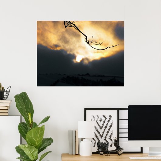 Winter Sun Poster (Thuiskantoor)