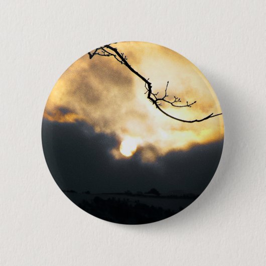 Winter Sun Ronde Button 5,7 Cm (Voorkant)