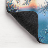 Winter Sunlight Through Frosted Ice Crystals Glass Muismat (Hoek)