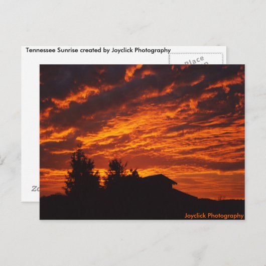 Winter Sunrise Briefkaart (Voorkant / Achterkant)