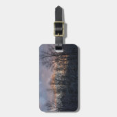 Winter Sunrise I Pastel Natuur Landschap Bagagelabel (Voorkant verticaal)