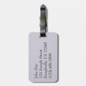 Winter Sunrise I Pastel Natuur Landschap Bagagelabel (Achterkant verticaal)