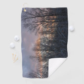 Winter Sunrise I Pastel Natuur Landschap Golfhanddoek (Insitu)