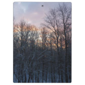 Winter Sunrise I Pastel Natuur Landschap Klembord (Achterkant)