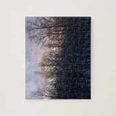 Winter Sunrise I Pastel Natuur Landschap Legpuzzel (Verticaal)