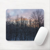 Winter Sunrise I Pastel Natuur Landschap Muismat (Met muis)