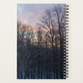 Winter Sunrise I Pastel Natuur Landschap Planner (Achterkant)