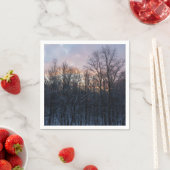 Winter Sunrise I Pastel Natuur Landschap Servet (Insitu)