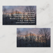 Winter Sunrise I Pastel Natuur Landschap Visitekaartje (Voorkant / Achterkant)