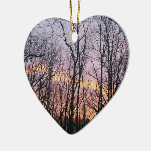 Winter Sunrise II Keramisch Ornament (Links)