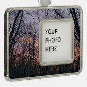 Winter Sunrise II Verzilverd Omlijst Ornament (Rechts)