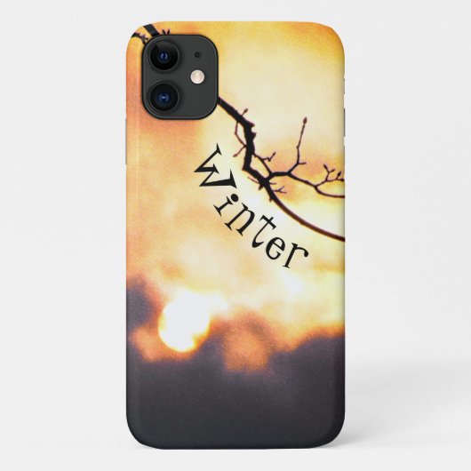Winter Sunrise Phone iPhone Case (Achterkant)