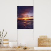 Winter Sunset, Bluff Point State Park Connecticut Poster (Keuken)