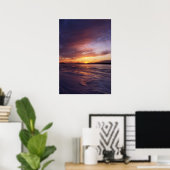 Winter Sunset, Bluff Point State Park Connecticut Poster (Thuiskantoor)